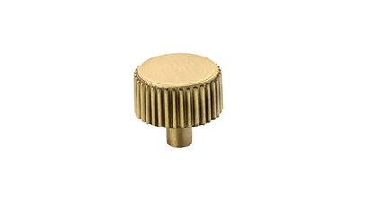 Charlotte knurled brass knob