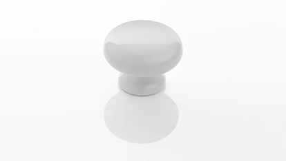 Evelyn white gloss knob